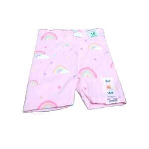 Pink Rainbow Baby Shorts Girls Shorts Pink Rainbow  Baby Girl Size 18M Bike